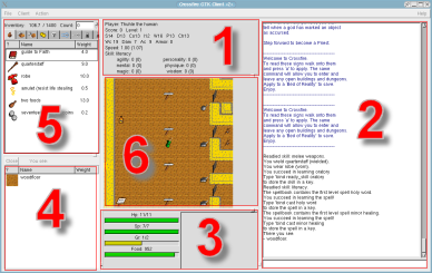 GTK Client - panes/sections numbered