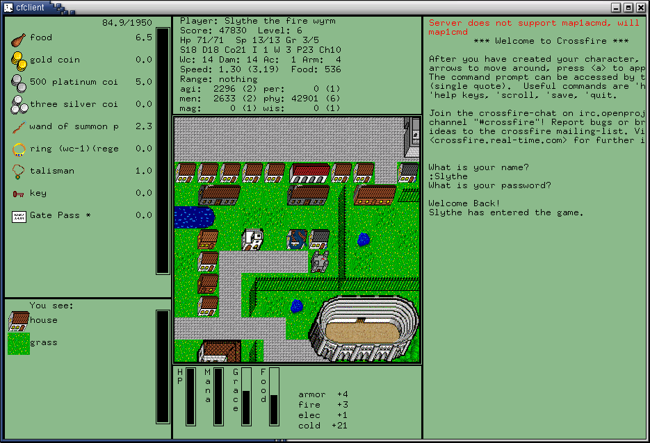 cf client screen shot