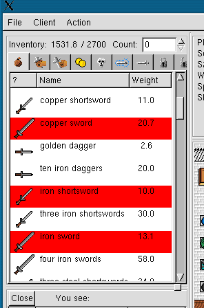 detect curse - inventory screenshot
