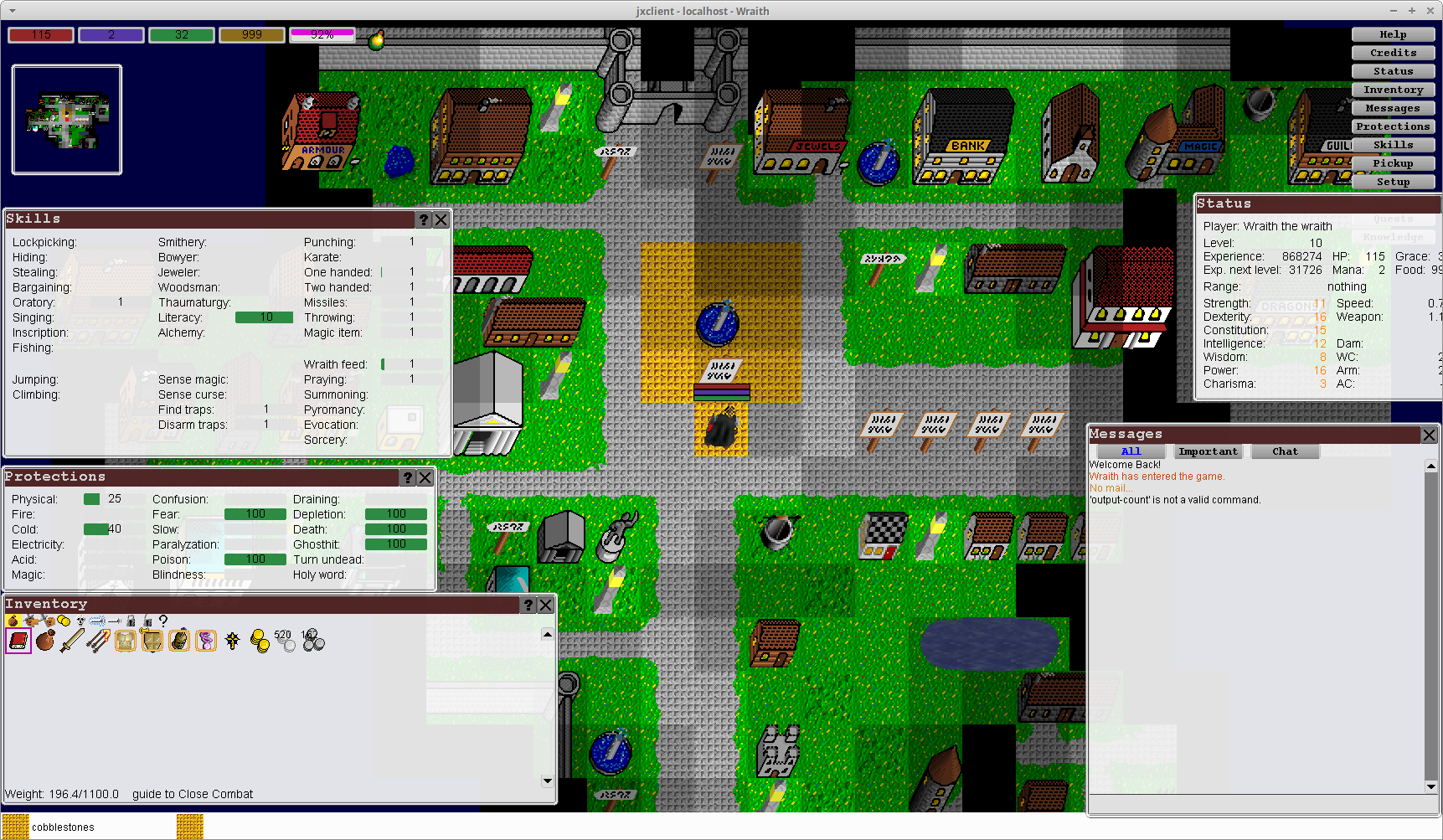 JX Client screen shot