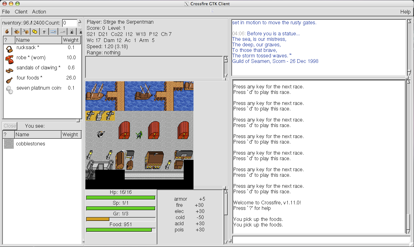 gtk client screen shot